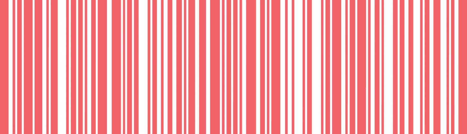 Barcode on coral color